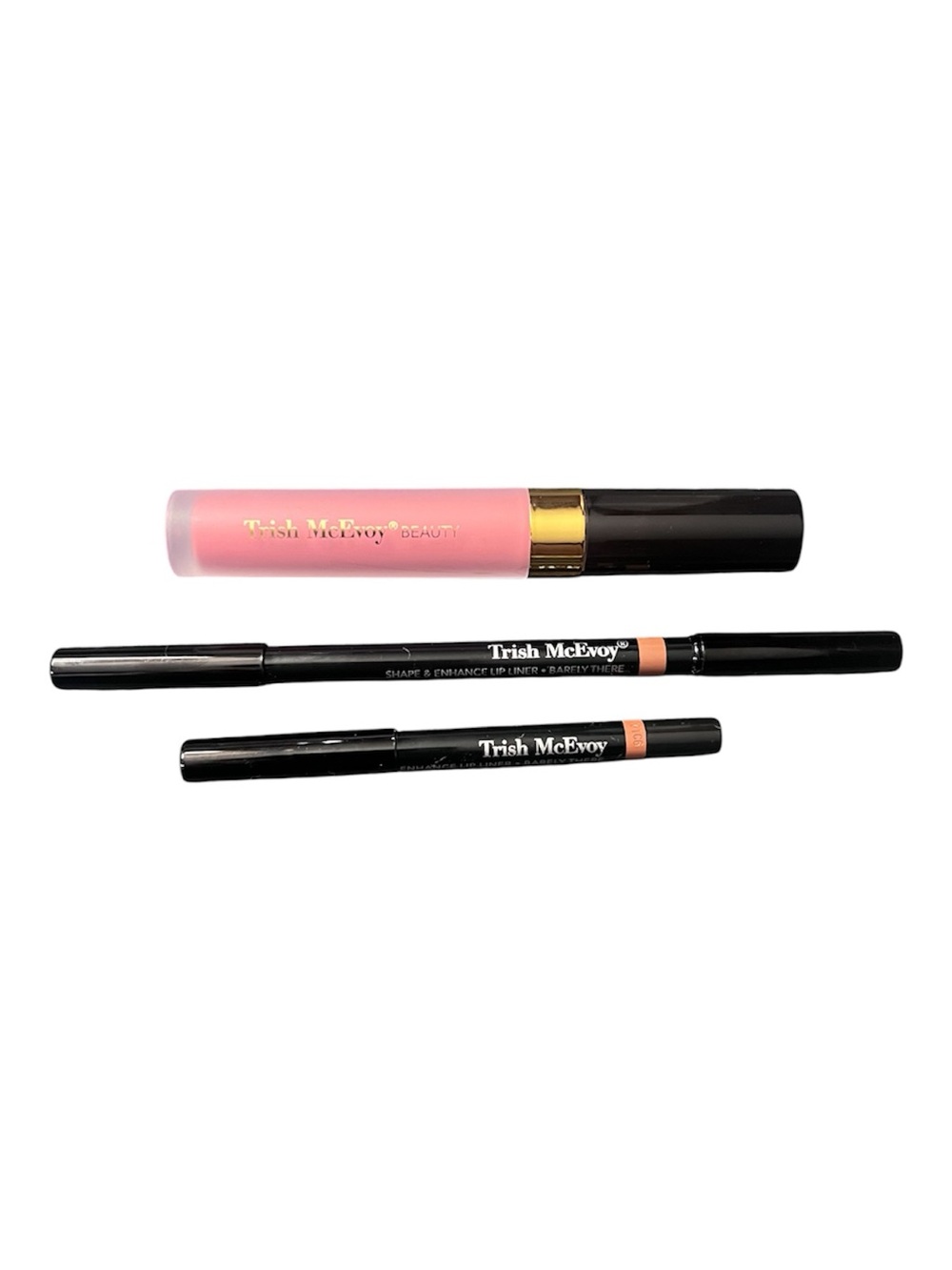 NEW Trish McEvoy Lip Set Barely There Nude Liner + Innocent Lip Gloss